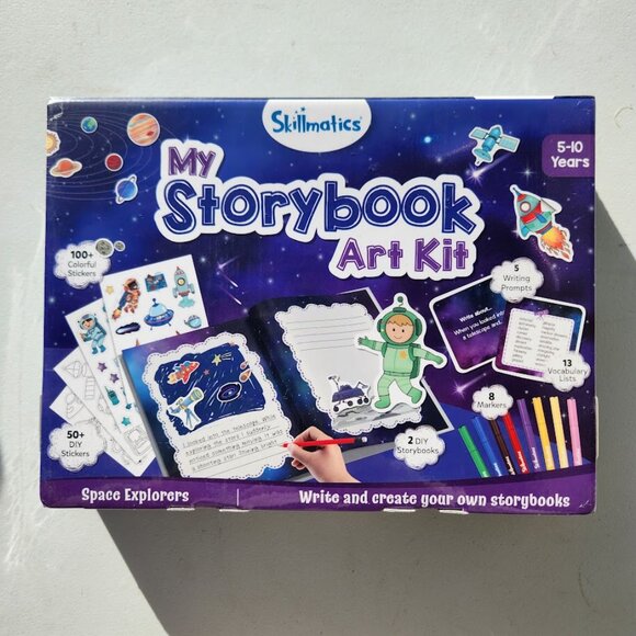 New Skillmatics My Storybook Art Kit Space Story Writing Stickers Creative Writi - Picture 2 of 16
